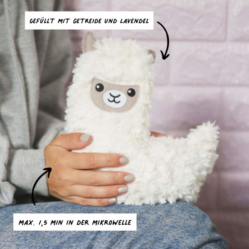 Erwärmbares Kuschel-Lama