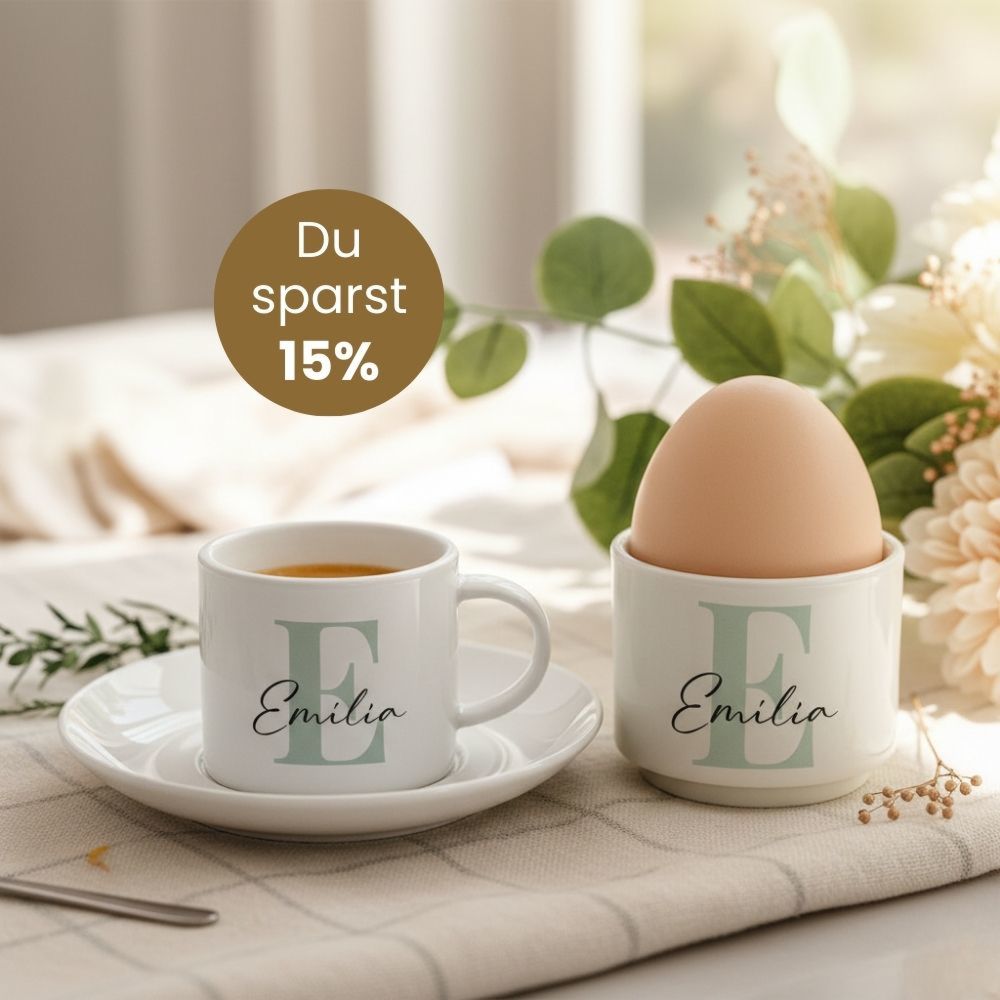 Geschenkset Eierbecher 2er-Set und Espresso Tasse Geschenkset Eierbecher 2er-Set und Espresso Tasse
