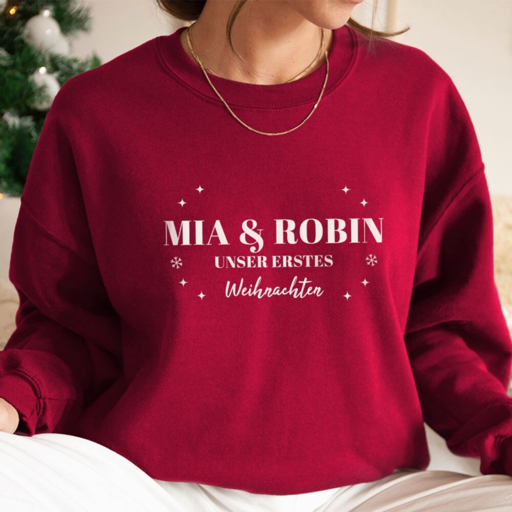 Personalisierbarer Weihnachtspullover