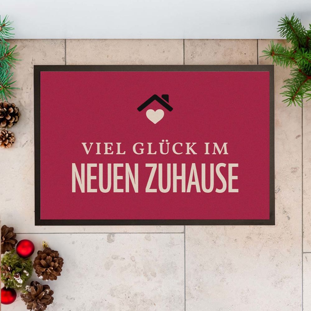 Personalisierbare Fußmatte mit Text und Symbol Personalisierbare Fußmatte mit Text und Symbol