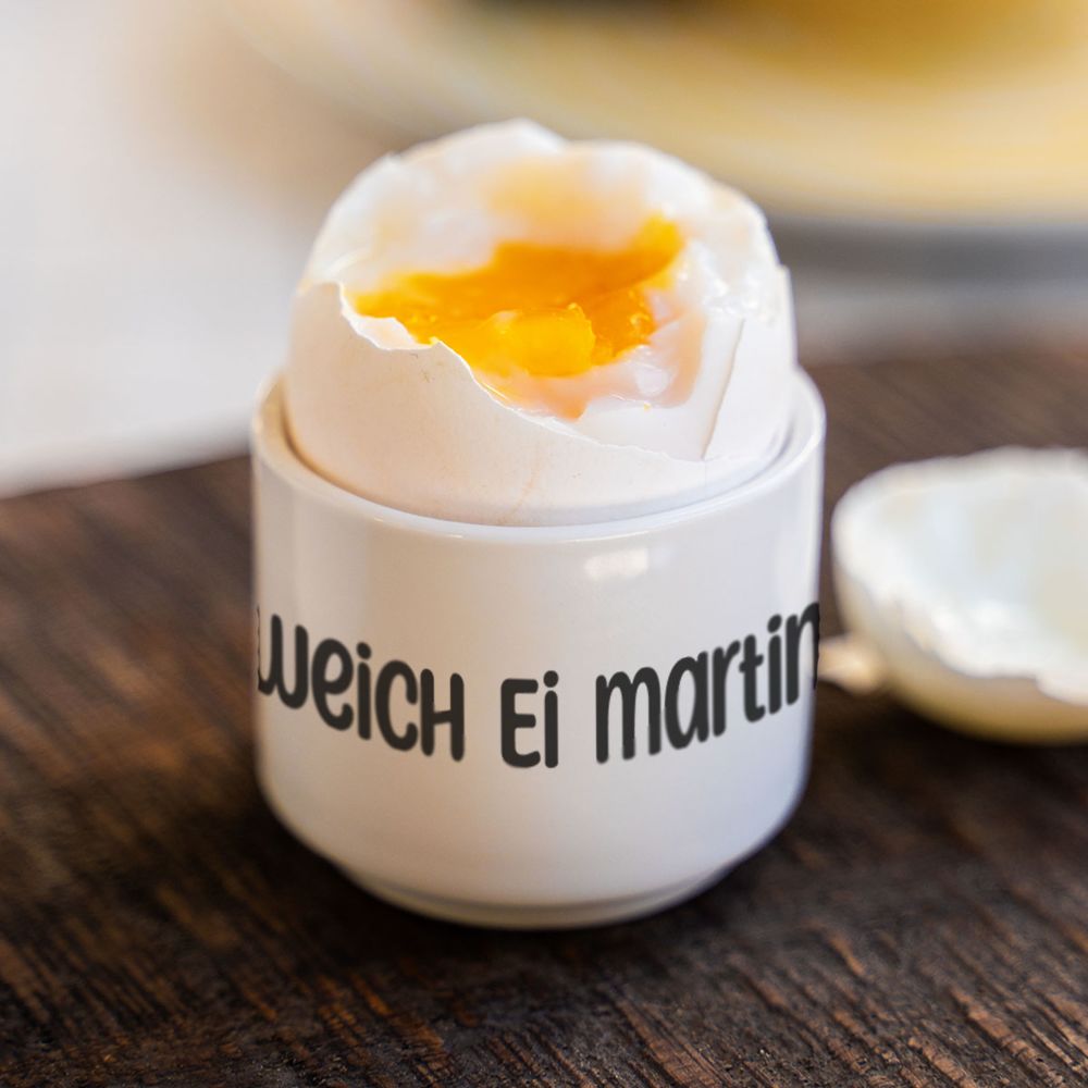 Personalisierbare Eierbecher 2er-Set mit Text