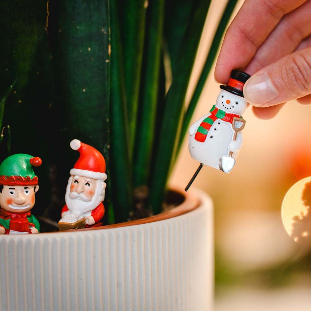 Weihnachtliche Pflanzenmarker 4er-Set