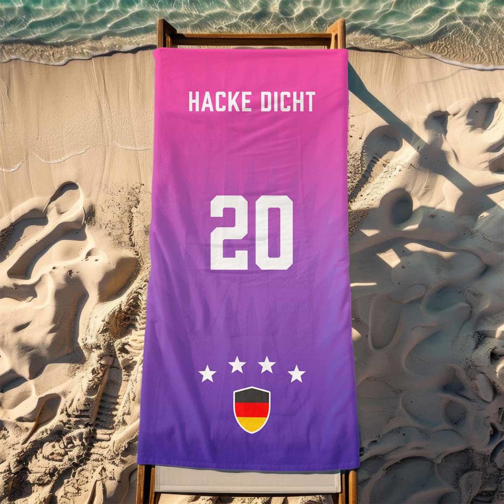 Personalisiertes Handtuch zur Fußball EM