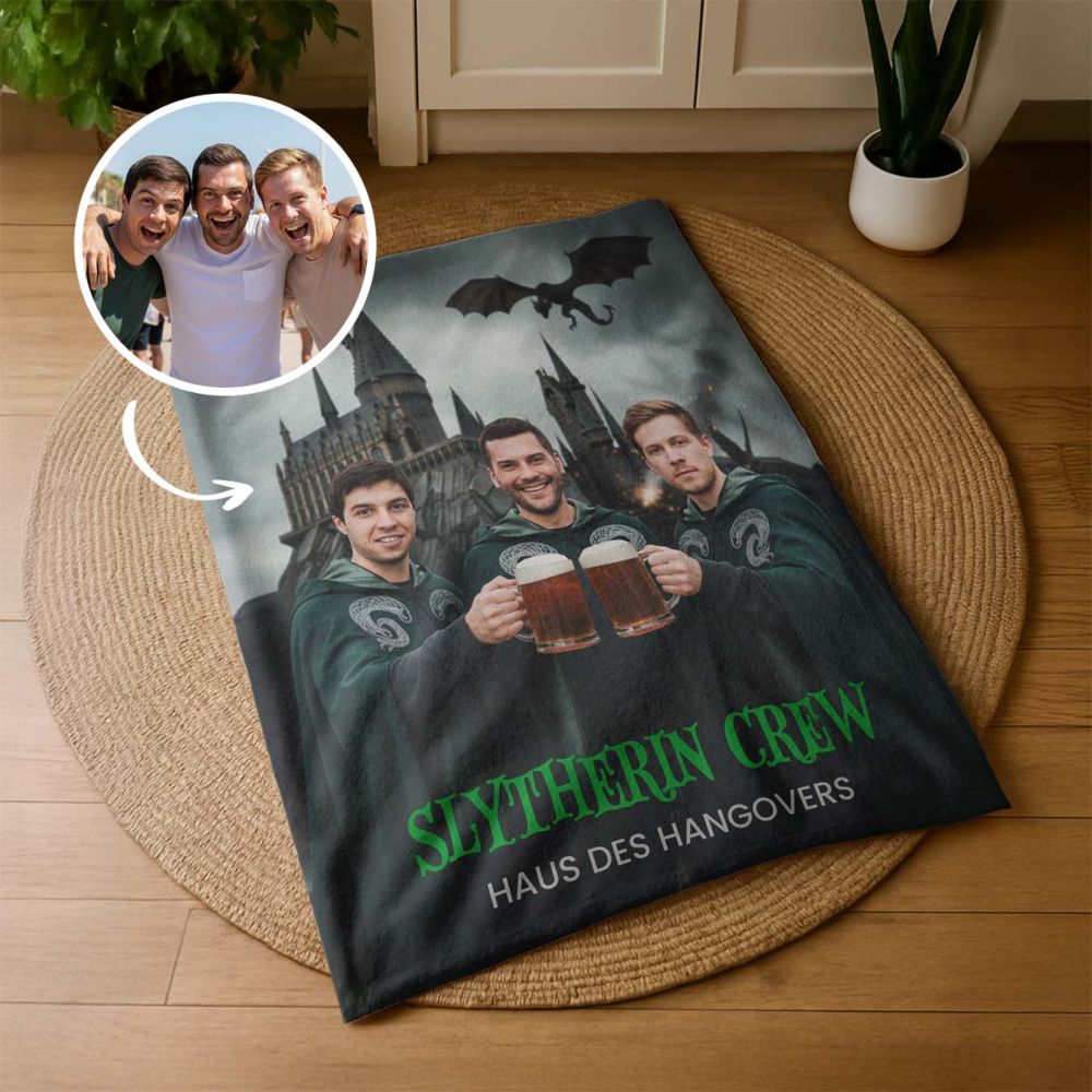 Personalisierbare Decke mit individuellem Zauberdesign