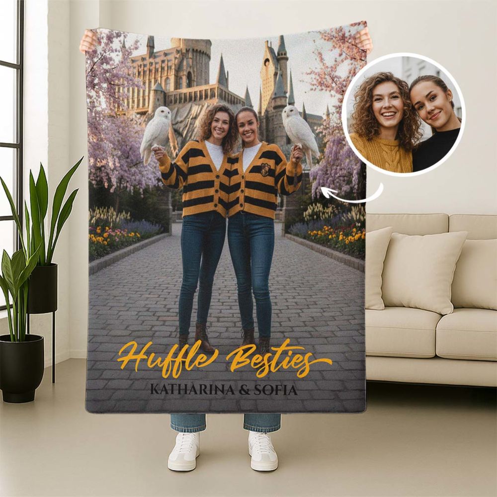 Personalisierbare Decke mit individuellem Zauberdesign