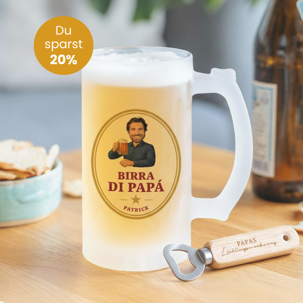 Geschenkset Bierkrug und Flaschenöffner Geschenkset Bierkrug und Flaschenöffner