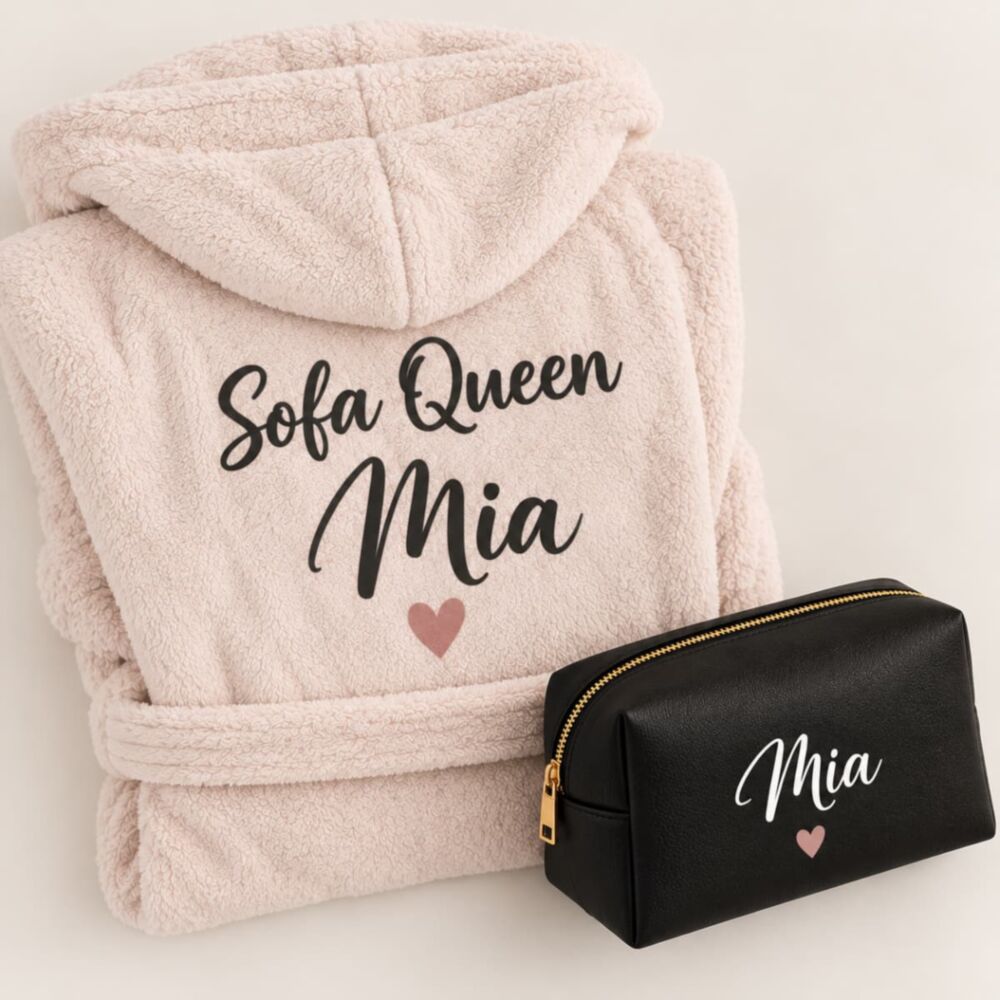 Geschenkset Bademantel und Kosmetiktasche Geschenkset Bademantel und Kosmetiktasche