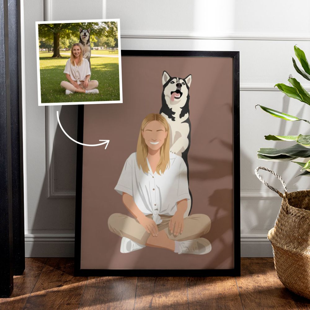 Personalisierbares Poster mit Illustration