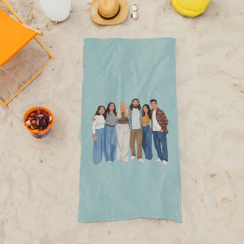 Personalisierbares Handtuch mit Illustration
