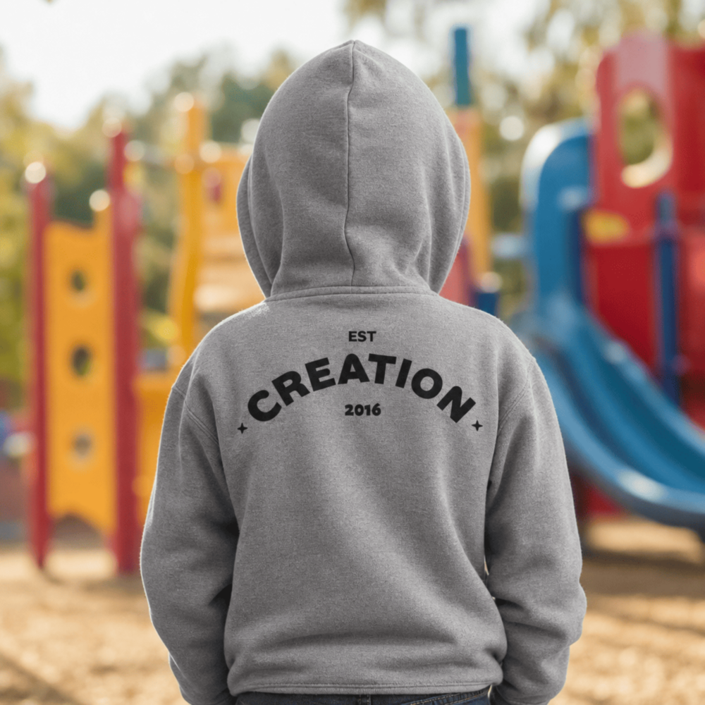 Kinder-Kapuzenpullover personalisiert mit Wunschjahr - Creation