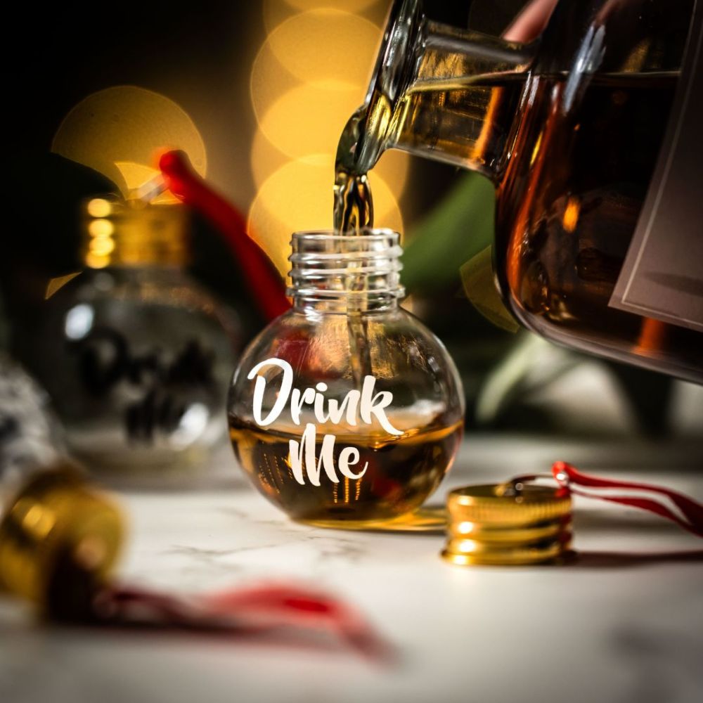Likör Weihnachtsbaum-Kugeln