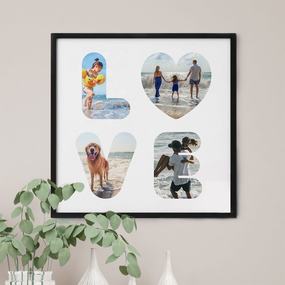 Personalisierbares Poster Love mit Fotos