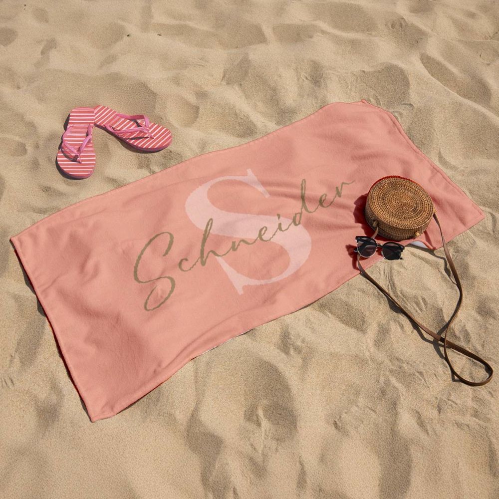 Personalisierbares Handtuch mit Monogramm
