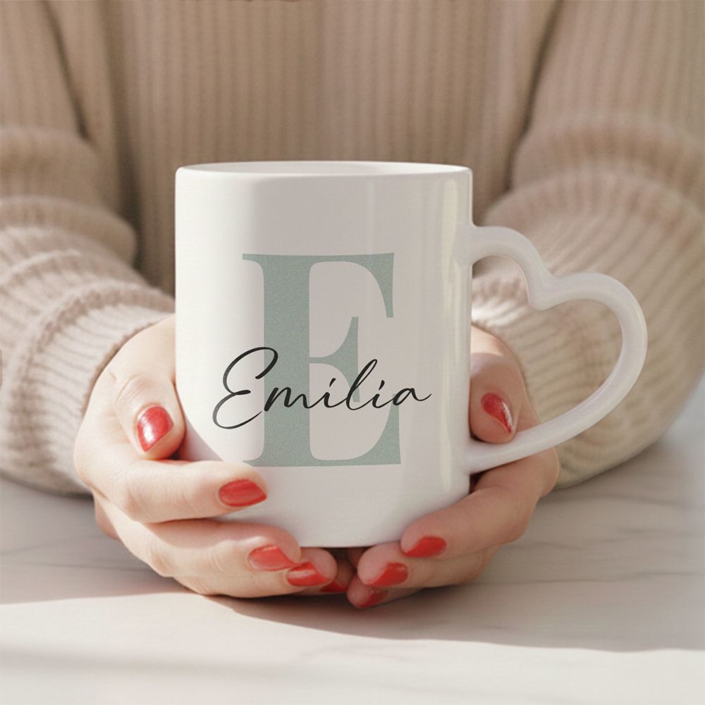 Personalisierbare Tasse mit Monogramm