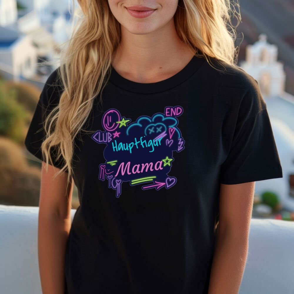 Personalisierbares T-Shirt Neon-Style mit Text