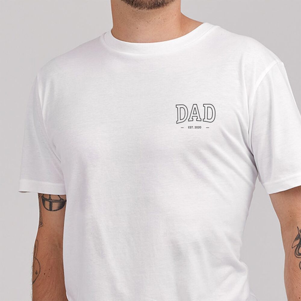 Personalisierbares Papa T-Shirt mit Jahreszahl