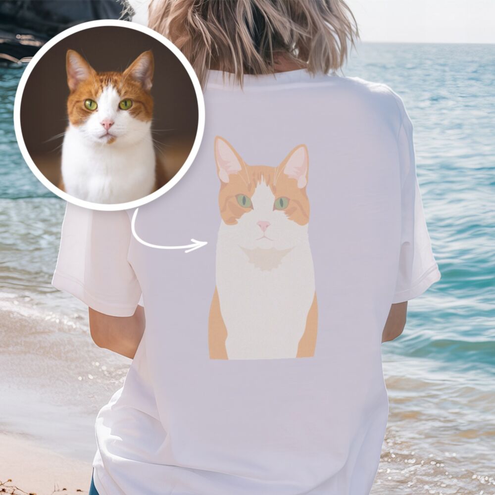 Personalisierbares T-Shirt mit Illustration