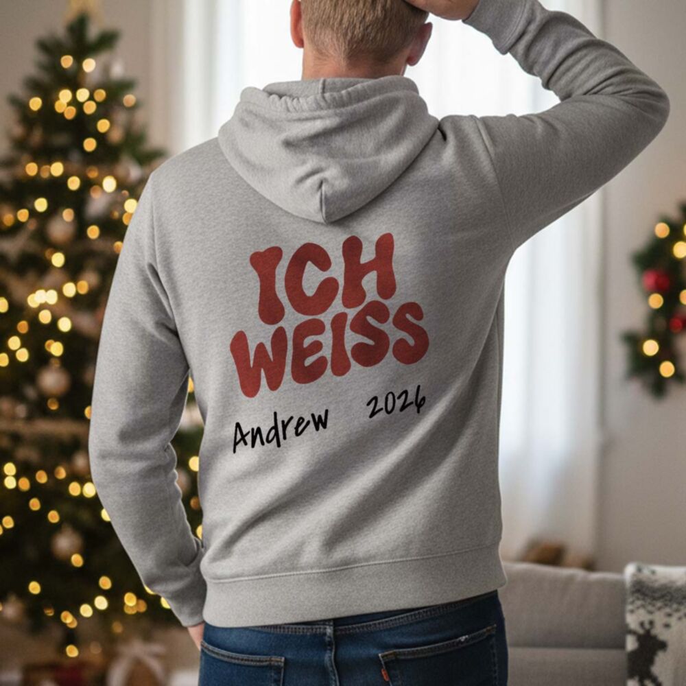 Personalisierter Kapuzenpullover für Partner - Ich weiß