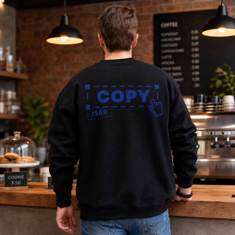 Personalisierbarer Papa Pullover mit COPY-Design und Text