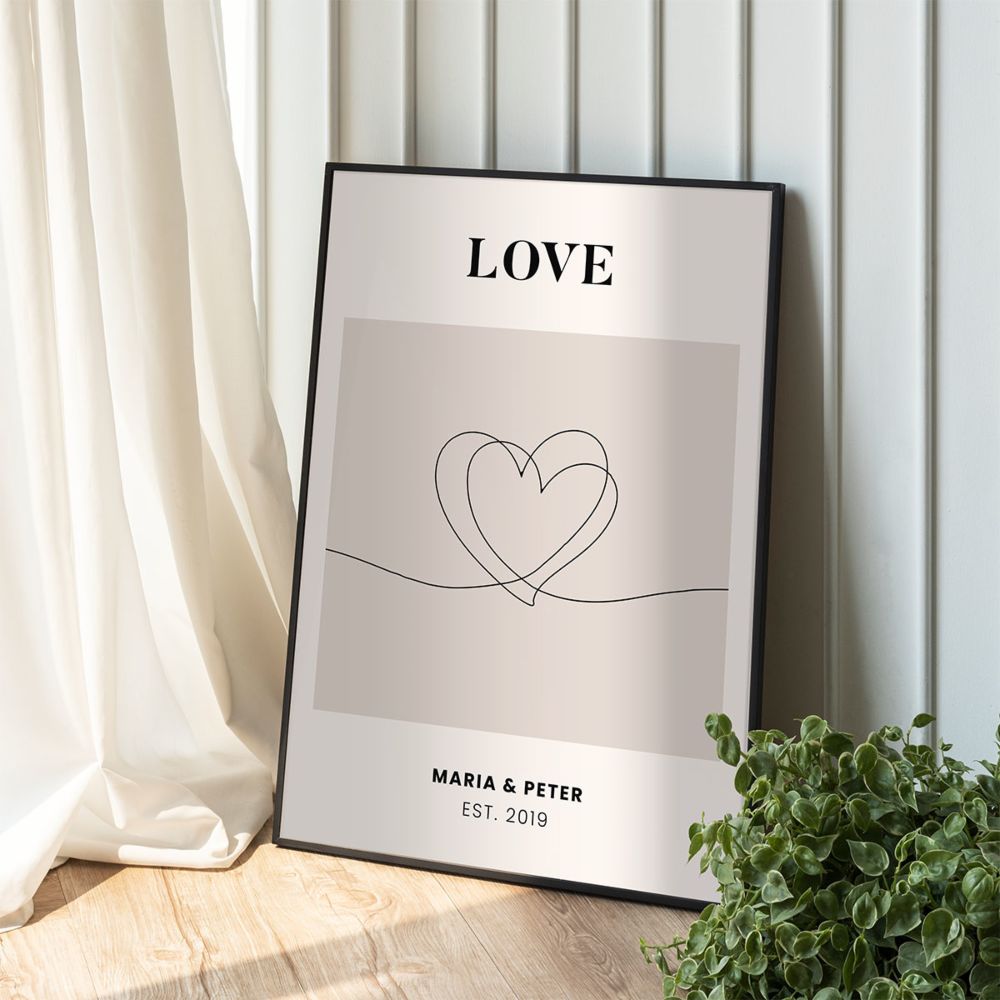 Personalisierbares Poster mit Symbol und Text