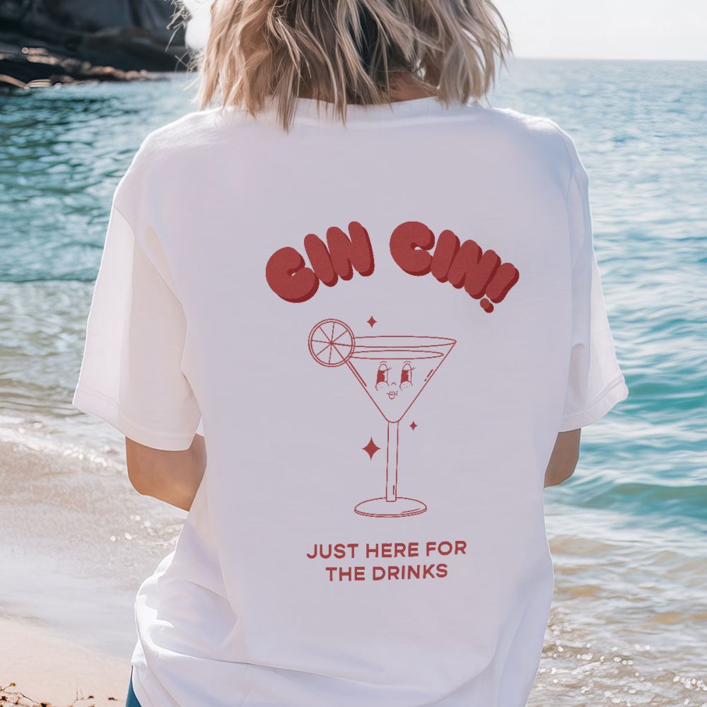 Personalisierbares T-Shirt mit Retro-Illustrationen
