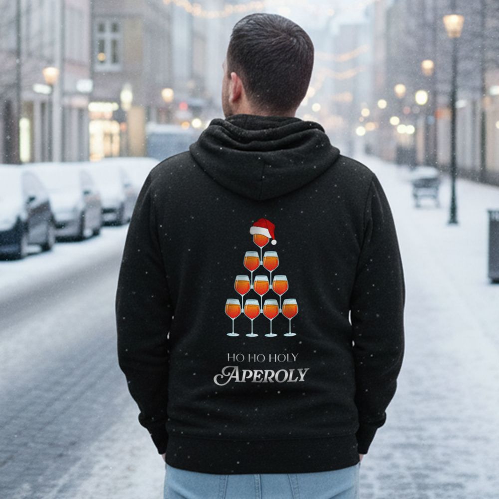 Personalisierbarer Aperol Weihnachtskapuzenpullover