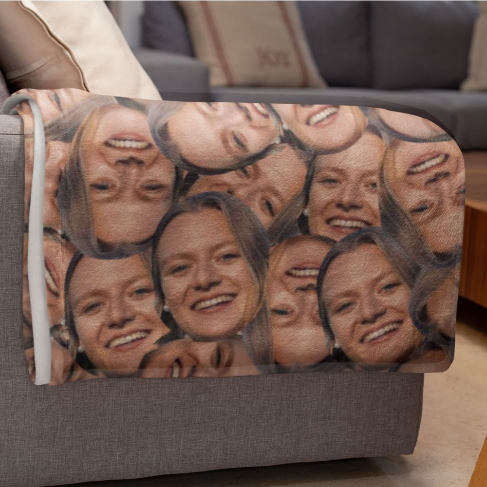 Fotodecke mit Gesicht