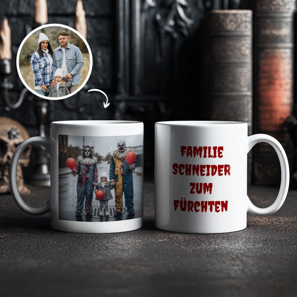 Personalisierbare Tasse mit individuellem Horrordesign Personalisierbare Tasse mit individuellem Horrordesign