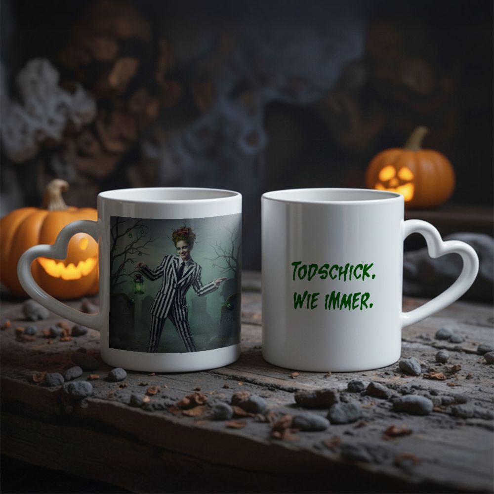 Personalisierbare Tasse mit individuellem Horrordesign