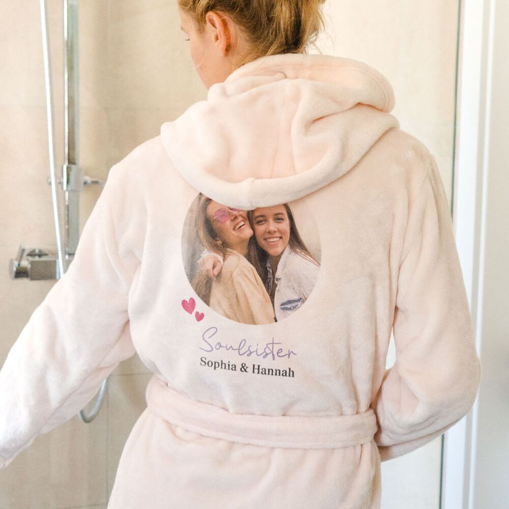 Personalisierbarer Bademantel mit Foto und Namen