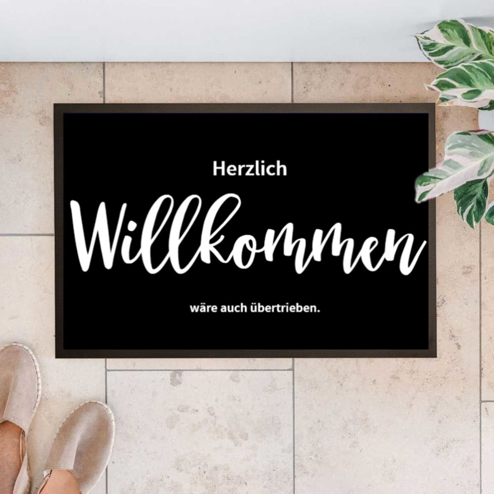 Personalisierbare Fußmatte mit Namen