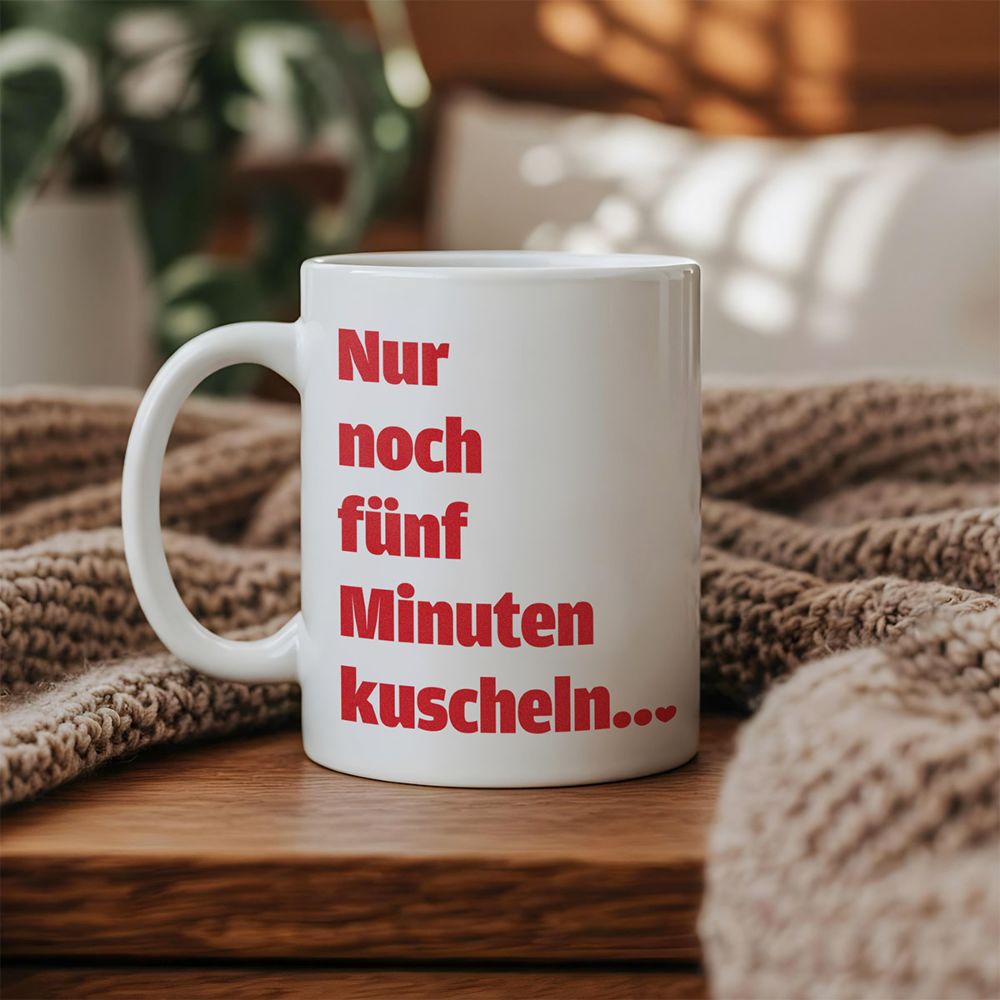 Tasse mit verschiedenen Sprüchen