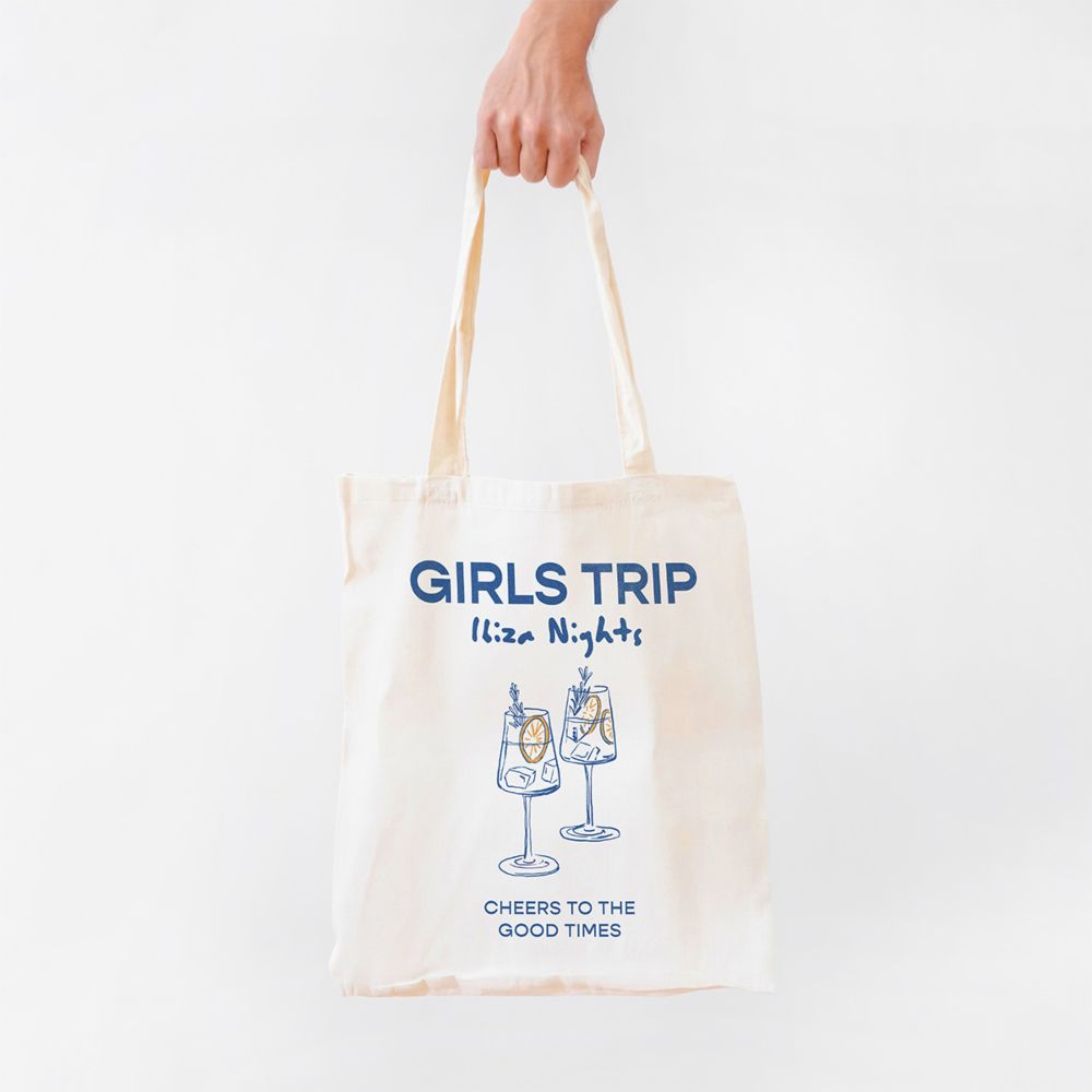 Personalisierbarer Jutebeutel mit Illustration
