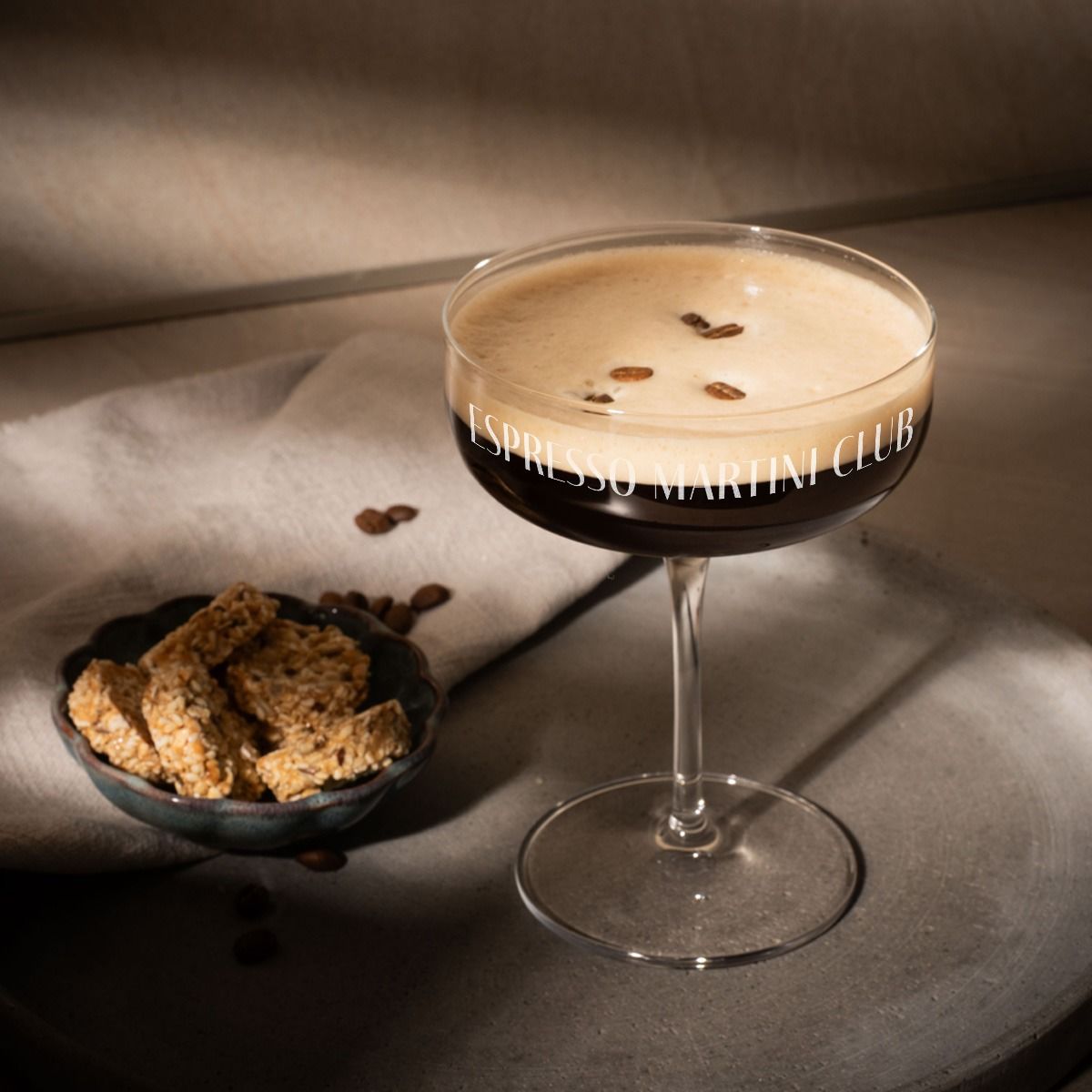 Personalisierbares Espresso Martini Glas