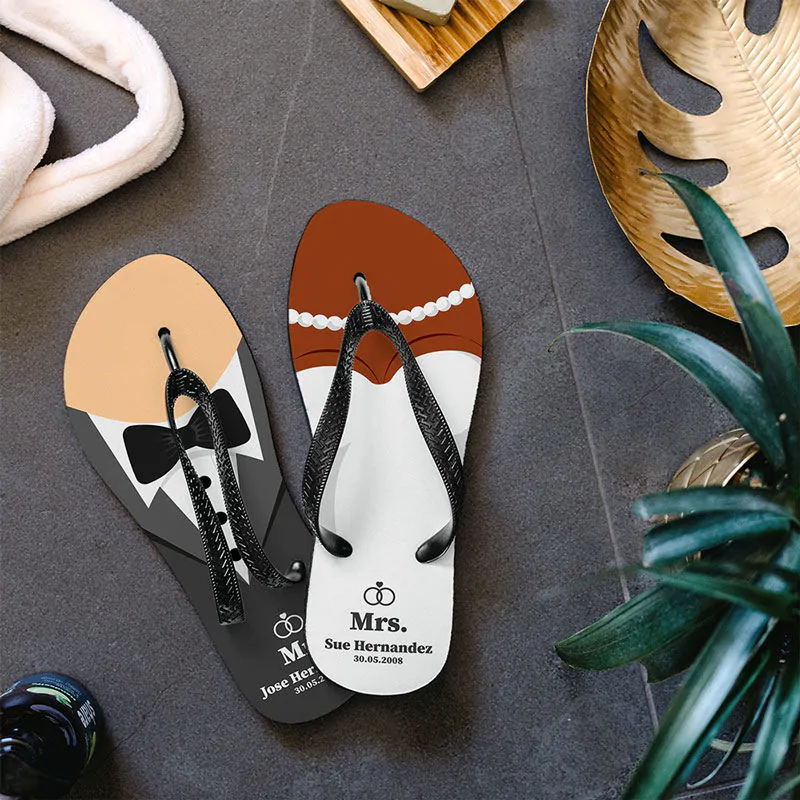 Wedding flip flops for guests 2025