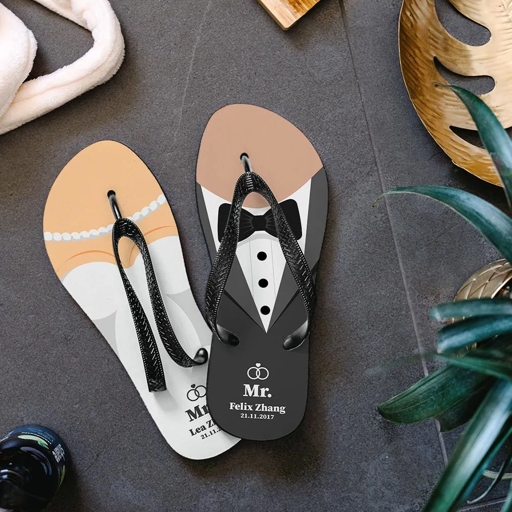 Wedding flip flops sales