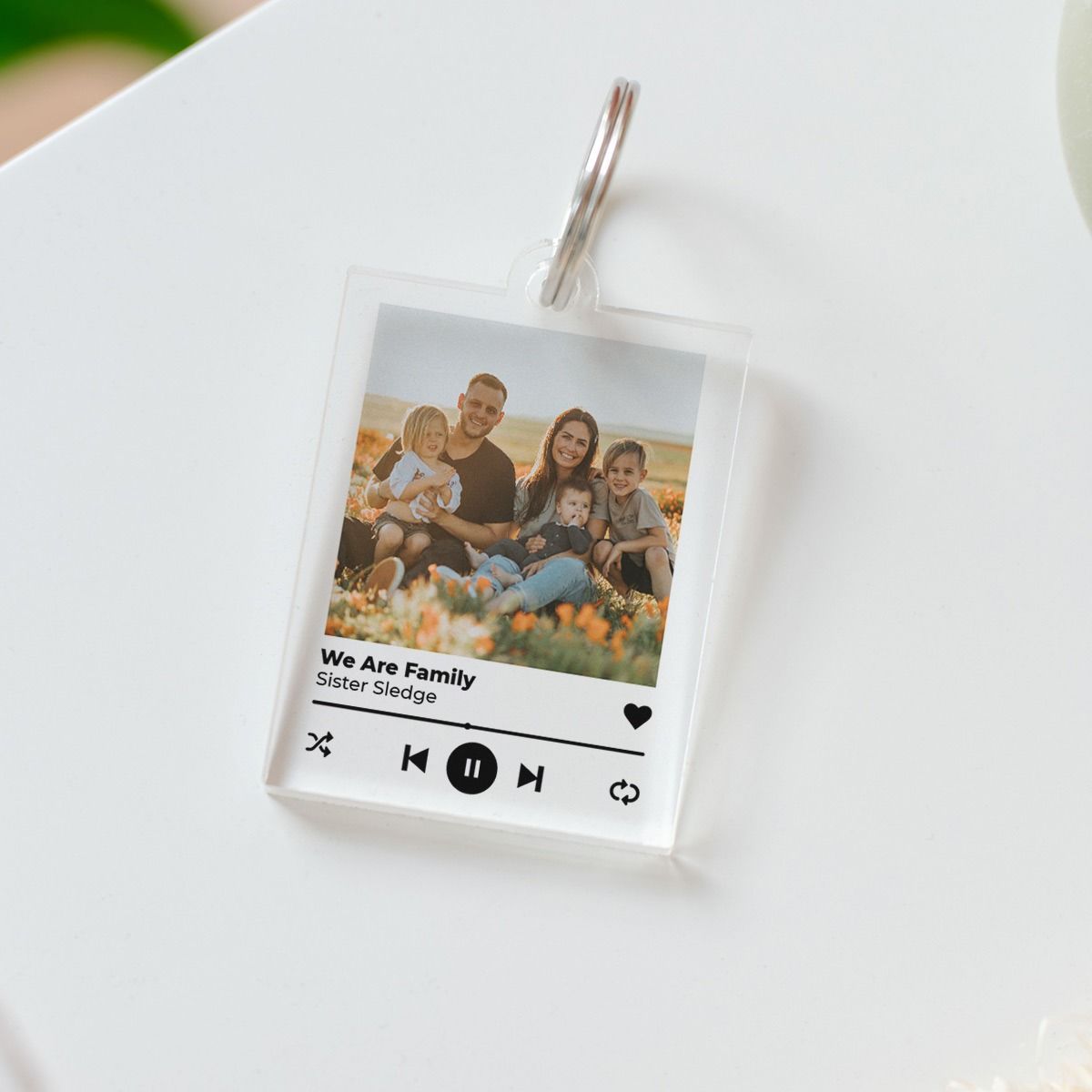 Personalisierter Schlüsselanhänger Mit Foto-Druck – Individuelles Edelstahl-Geschenk Für Paare Und Freunde