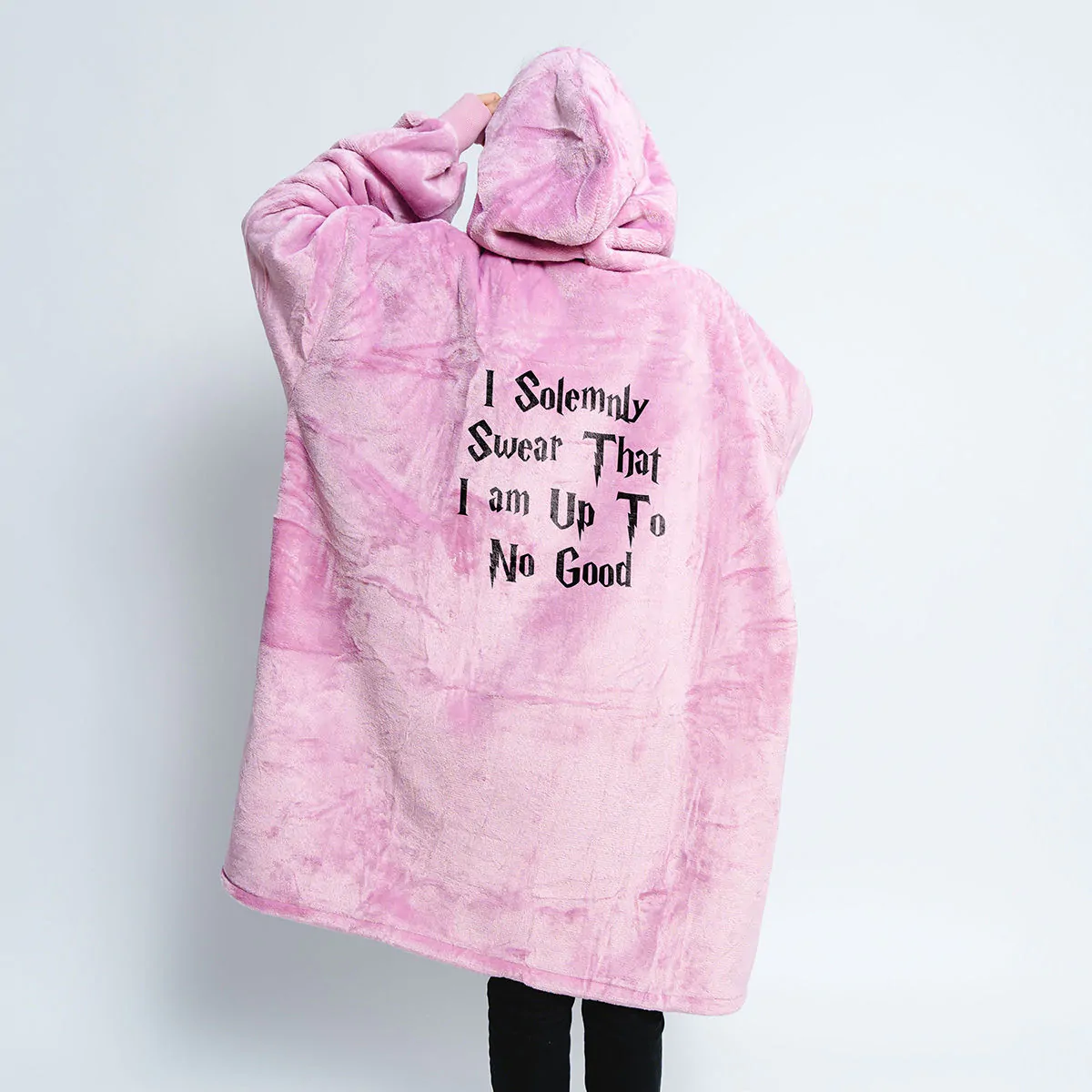 Personalisierbare Hoodie Decke mit Text