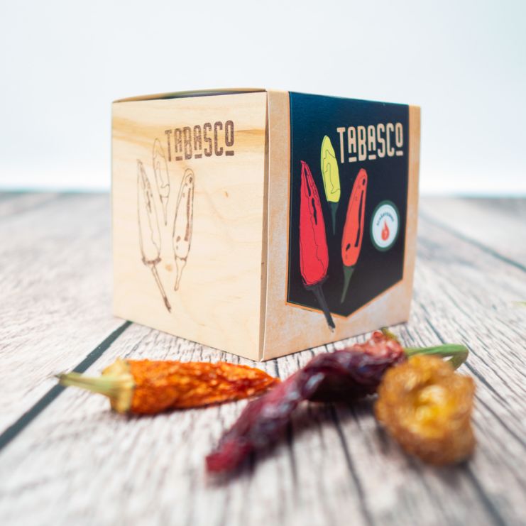 ecocube - Chili im Holzwürfel - Tabasco