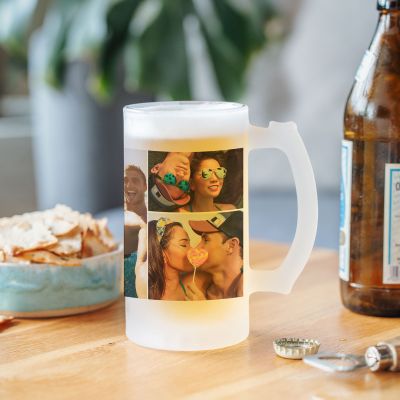 Personalisierbarer Bierkrug mit Fotos Personalisierbarer Bierkrug mit Fotos
