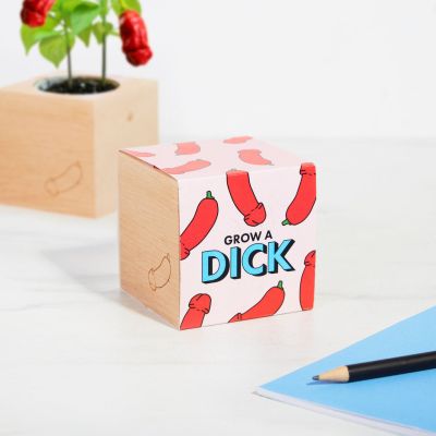 ecocube - Grow A Dick Chili im Holzwürfel ecocube - Grow A Dick Chili im Holzwürfel