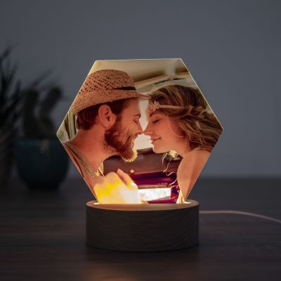 Geschenke für Paare personalisierbare LED Leuchte mit foto