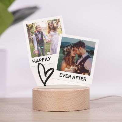 Personalisierbare LED-Lampe im Polaroid-Design Personalisierbare LED-Lampe im Polaroid-Design