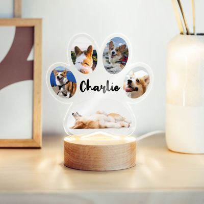 Personalisierbare LED-Lampe Pfote