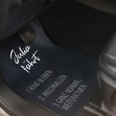 Personalisierbare Auto-Fußmatte mit Text Geschenke für Männer personalisierbare Autofußmatte