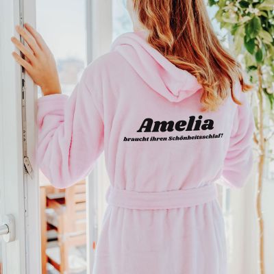 Personalisierbarer Bademantel mit Text Personalisierbarer Bademantel mit Text
