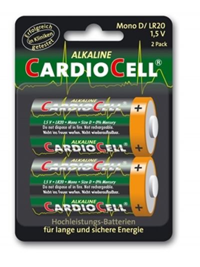 Cardiocell Batterie Mono D-LR20 2er Pack