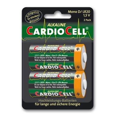 Cardiocell Batterie Mono D-LR20 2er Blister Cardiocell Batterie Mono D-LR20 2er Pack
