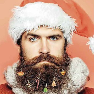 Weihnachtsgeschenke für Männer Bartschmuck Christbaum