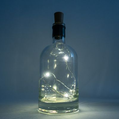Lichterkette in der Flasche